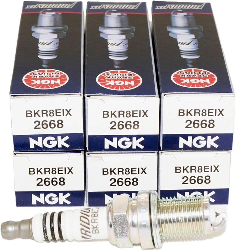NGK 2668 Iridium IX Spark Plugs BKR8EIX (6 Pack)