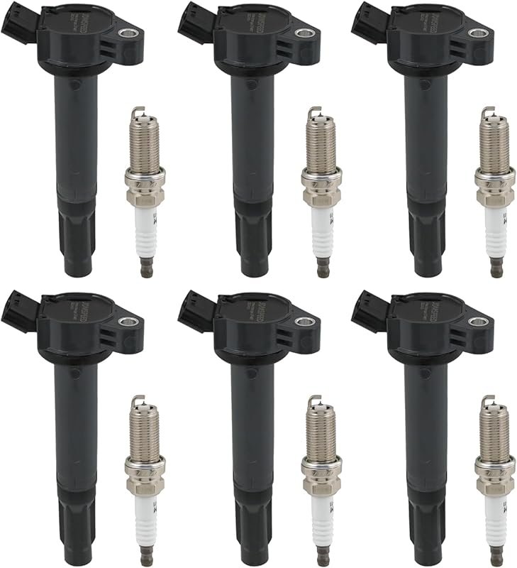 Ignition Coil & Iridium Spark Plug 6Pcs for Toyota/Lexus 3.5L (2006-20