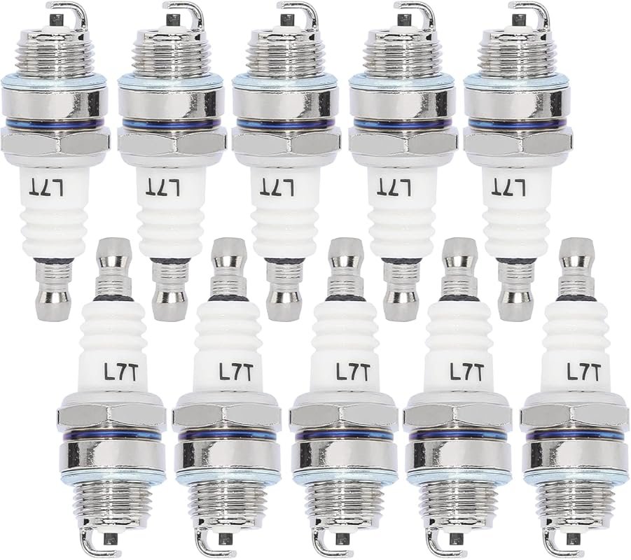 10-Pack L7T Spark Plugs for 33cc-49cc 2-Stroke Pocket Bike ATV Chainsa