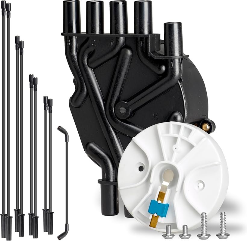 Distributor Cap, Rotor & Spark Plug Wires Tune-Up Kit for Mercruiser 5