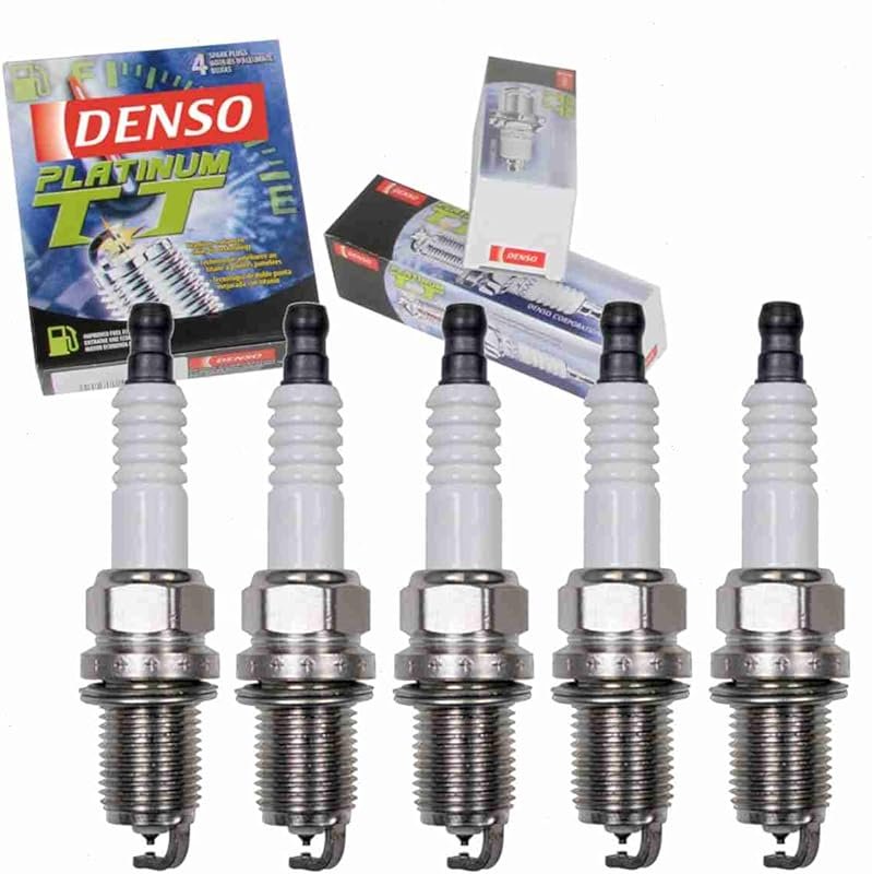 5 pc DENSO Platinum TT Spark Plugs for Volvo XC90 2.5L L5 2003-2006