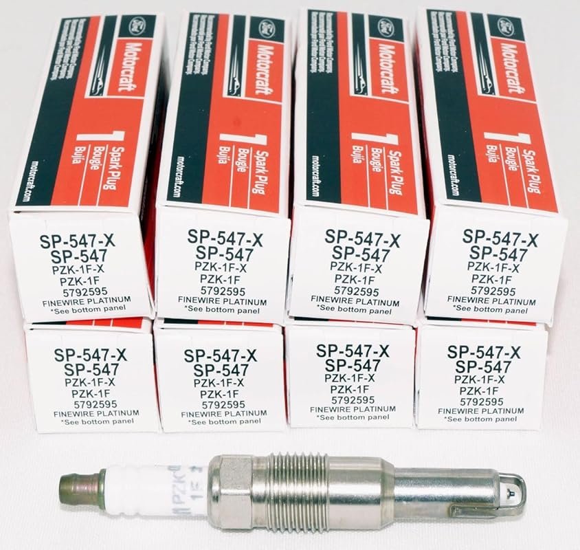 New Motorcraft SP547 Platinum Spark Plugs (8 Pack) Finewire Technology