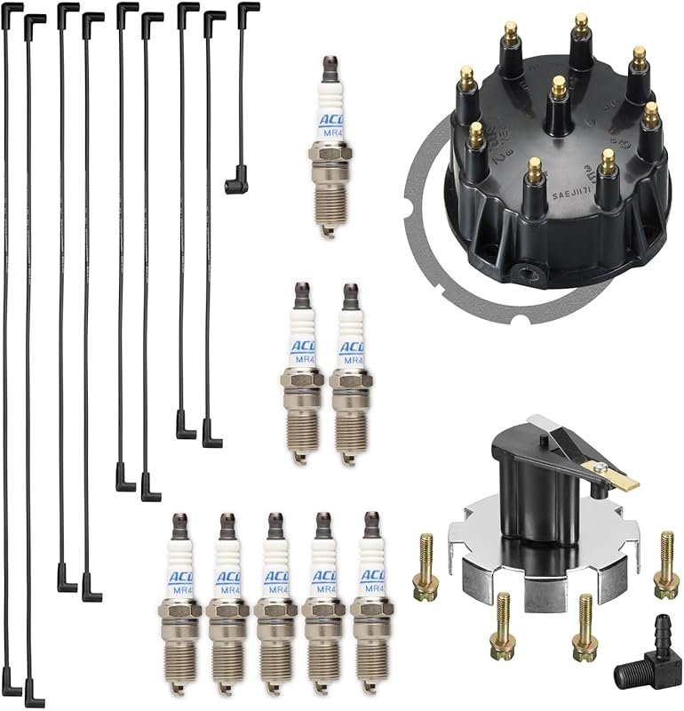RPS Marine Tune Up Kit with Distributor Cap, Rotor, 8MM Wires & MR43T 