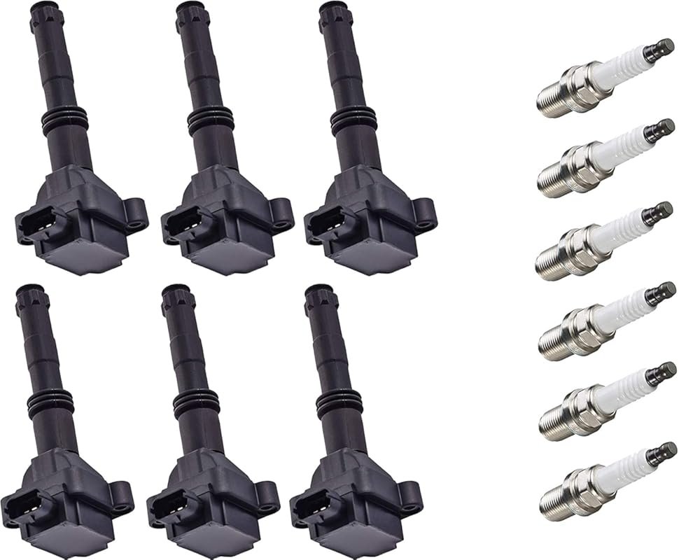 ENA Ignition Coil Pack & Platinum Spark Plugs Set of 6 for Porsche 911