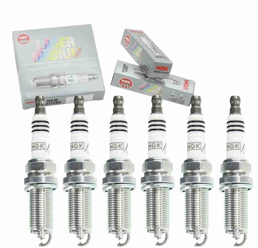6-Piece NGK Laser Iridium Spark Plugs for Lexus IS350 3.5L V6 (2006-2017)