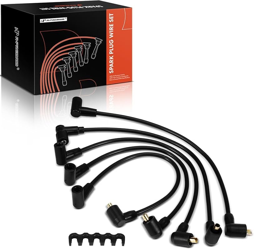 A-Premium Ignition Spark Plug Wires Set of 5 for Austin America, Marin