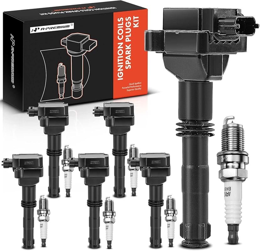 A-Premium Ignition Coils & Spark Plugs Kit for Porsche 911, Boxster Se