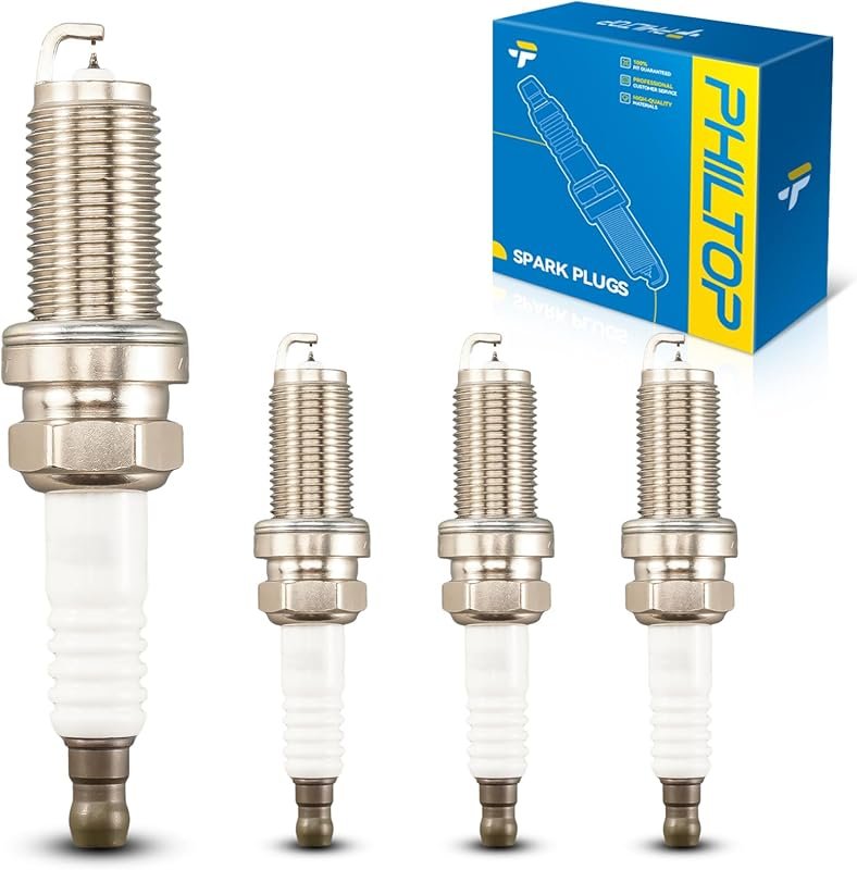 PHILTOP 4PCS Double Iridium LFR7AIX Spark Plugs for WaveRunner FX SVHO