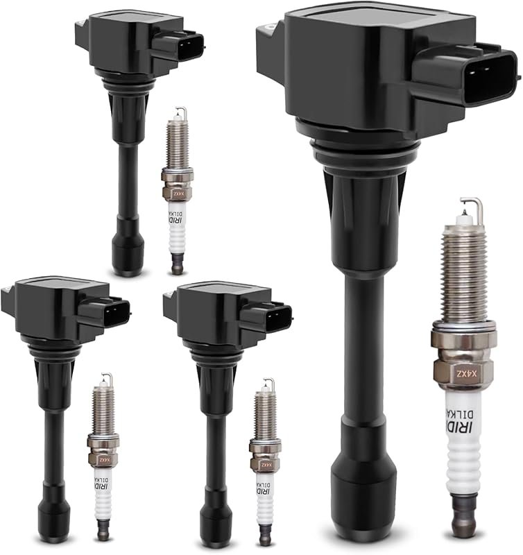 UF549 Ignition Coil Packs & Double Iridium Spark Plugs for Nissan/Infi