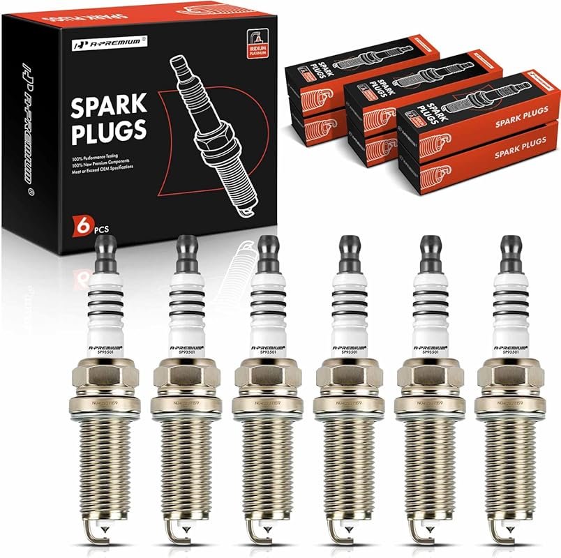A-Premium Iridium Platinum Spark Plugs (93501) Compatible with Nissan