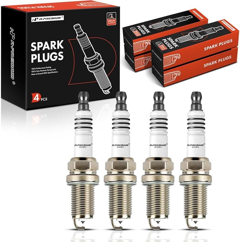 A-Premium Iridium Platinum Spark Plugs for Honda Civic, CRX, Acura Int