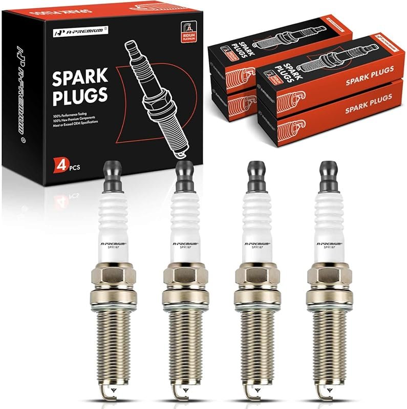 A-Premium Iridium Platinum Spark Plugs for Nissan Altima, Rogue, Sentr