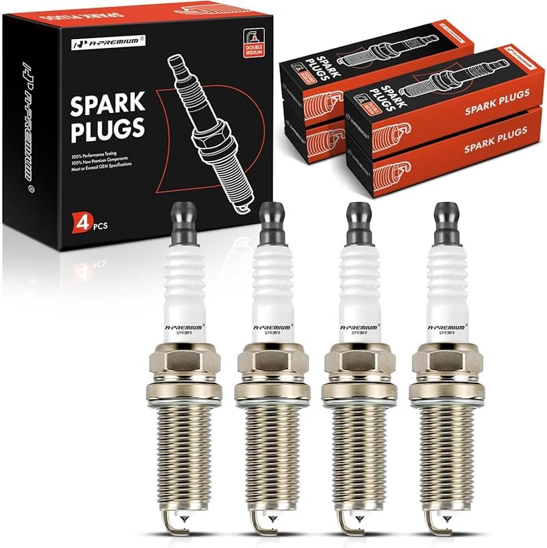 A-Premium Double Iridium Spark Plugs for Hyundai Sonata 2011-2014, San