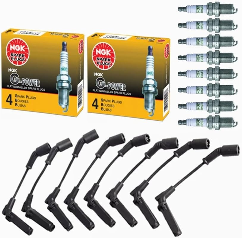 NGK G-Power Platinum Spark Plug & Wires Set for LS1 LS2 LS3 LS6 Chevy 