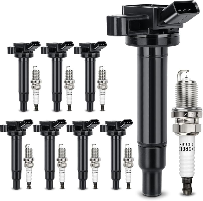 UF230 Ignition Coil & Double Iridium Spark Plug Kit for Toyota Tundra 
