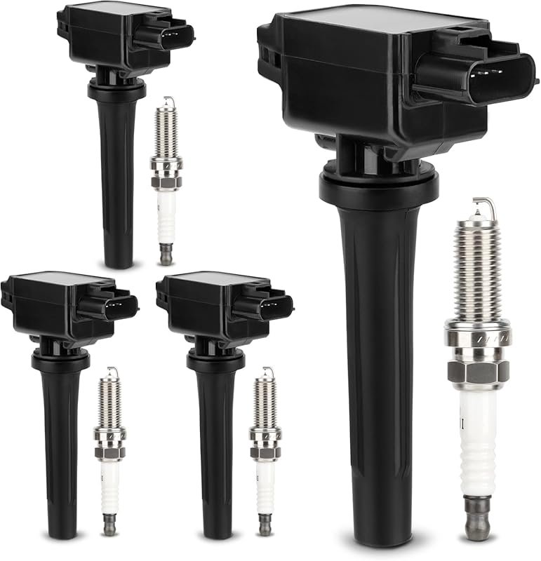 UF656 Ignition Coil & Double Iridium Spark Plug for Mazda Models 2.0L/