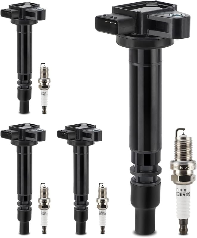UF323 Ignition Coil & 7090 Iridium Spark Plug Kit for Toyota 4Runner, 
