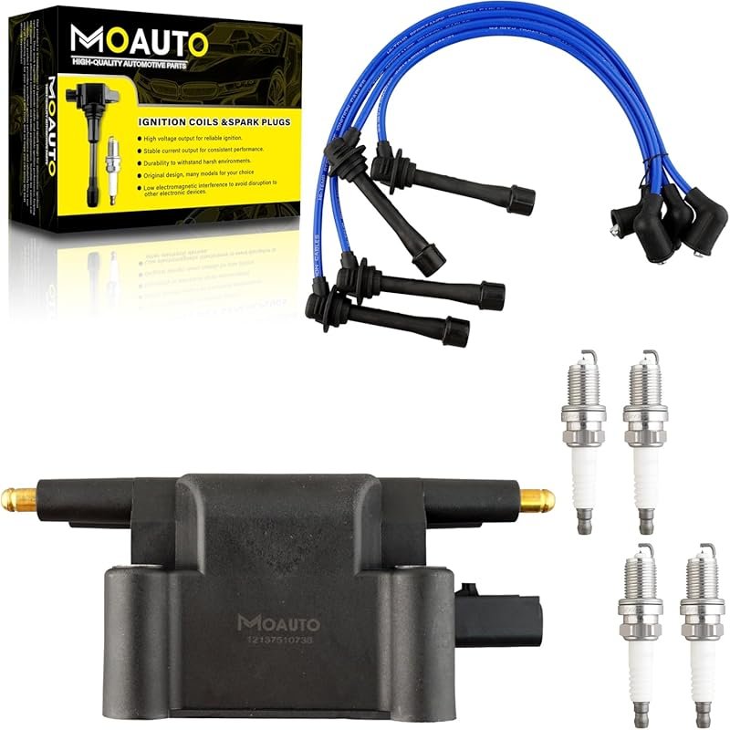 UF758 Ignition Coils & Iridium Spark Plugs Set for Mini Cooper S 2002-