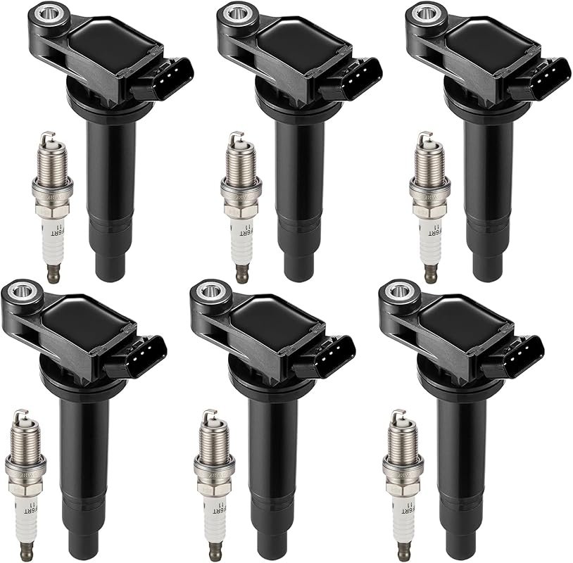 Ignition Coil Pack & Iridium Plugs UF267 Compatible with Lexus ES300 E