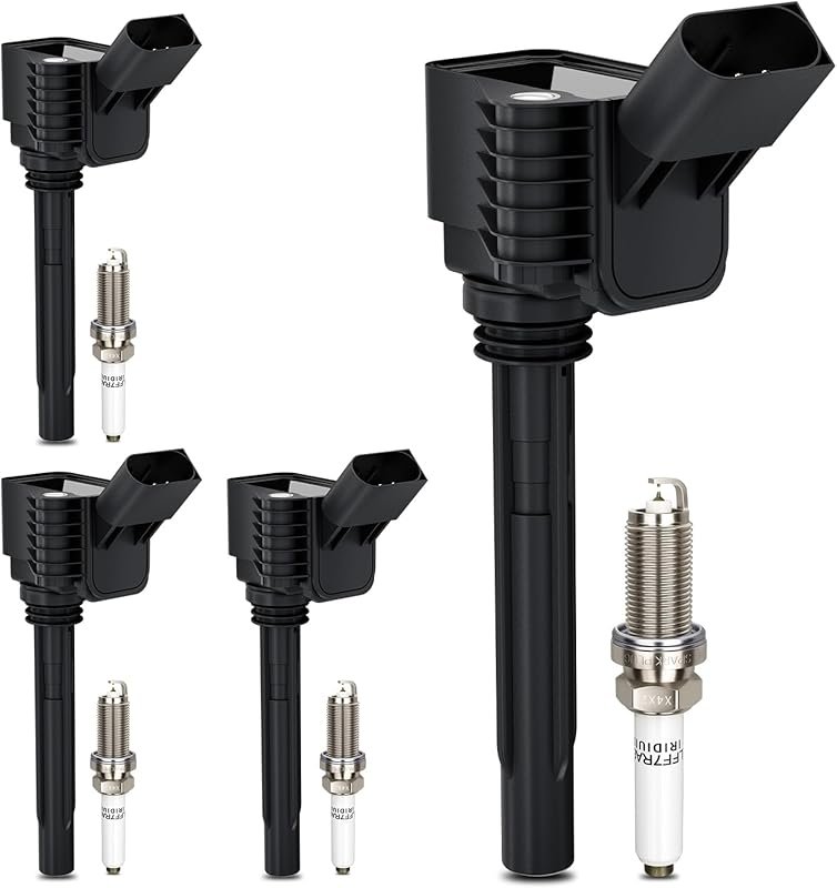 UF716 Ignition Coils & LFER7BHX Double Iridium Spark Plugs for 2014-20