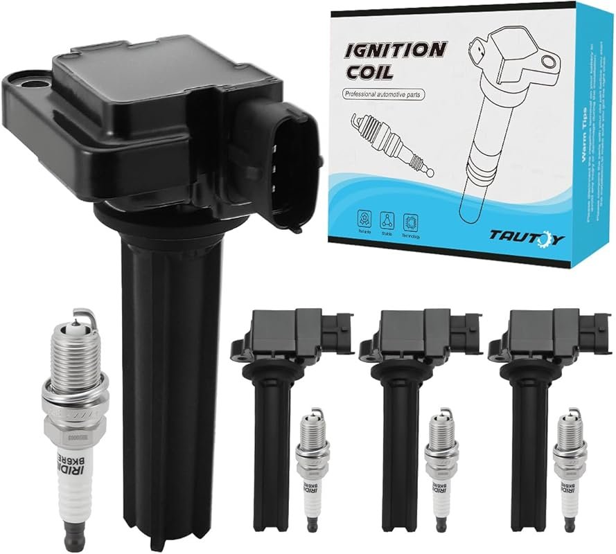 TAUTOY UF526 Ignition Coil & Iridium Spark Plug Set for Saab 9-3 2004-