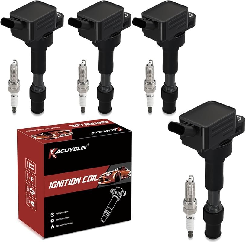 UF816 Ignition Coil Pack & Iridium Spark Plug Set for Hyundai Elantra 