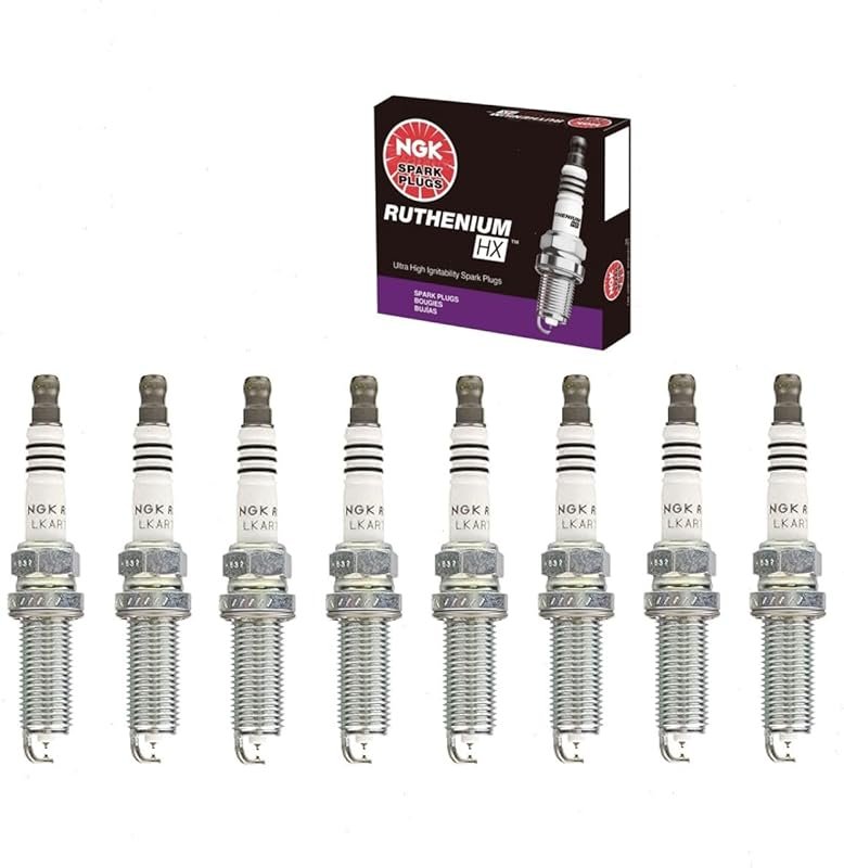 NGK Ruthenium HX Spark Plugs for Ford F-150 5.0L V8 2018-2021 (8-Pack)