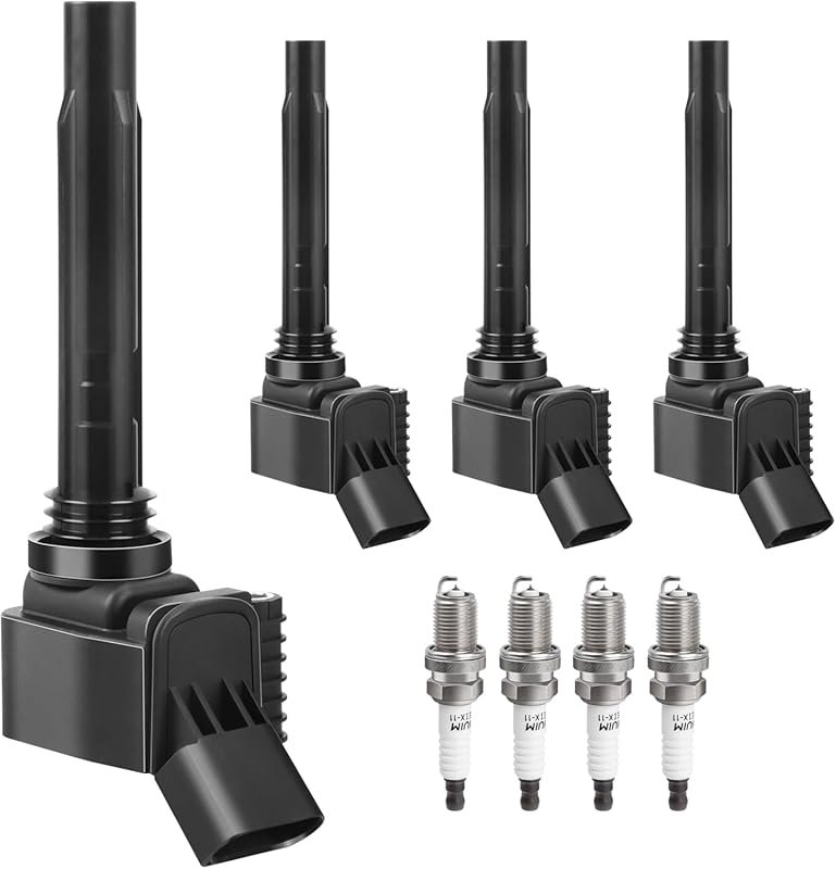 UF716 Ignition Coil & Spark Plugs for 1.8L 2.0L Turbo Audi A3 A4 A5 Q5