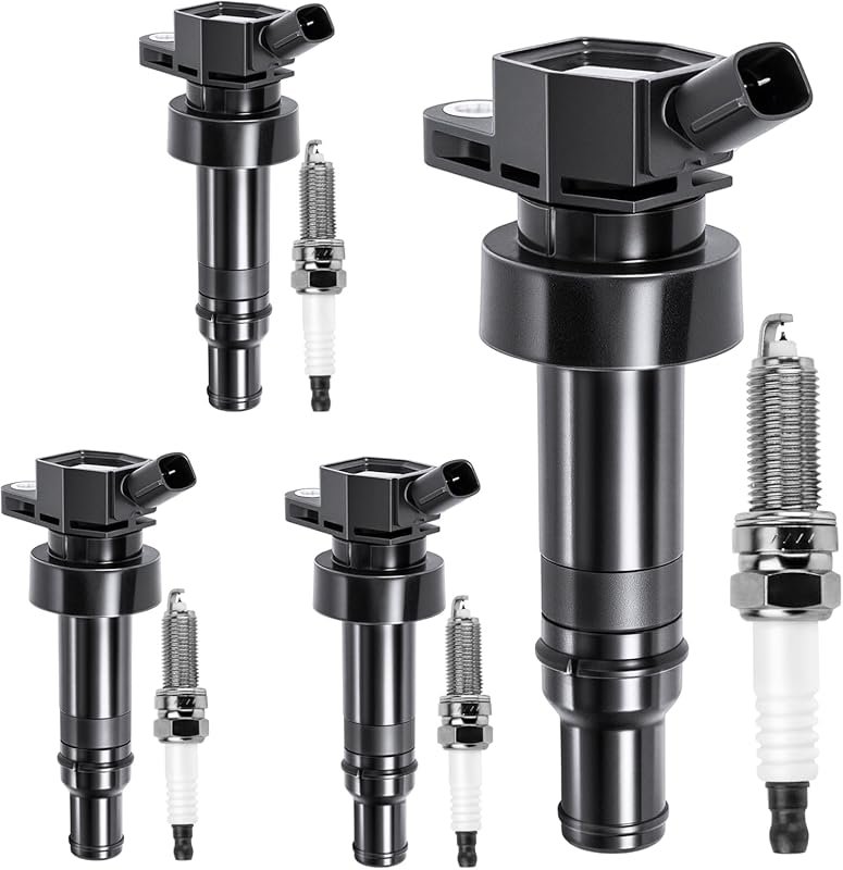 UF652 Ignition Coil Pack & 93815 Iridium Spark Plugs for Hyundai/Kia 1