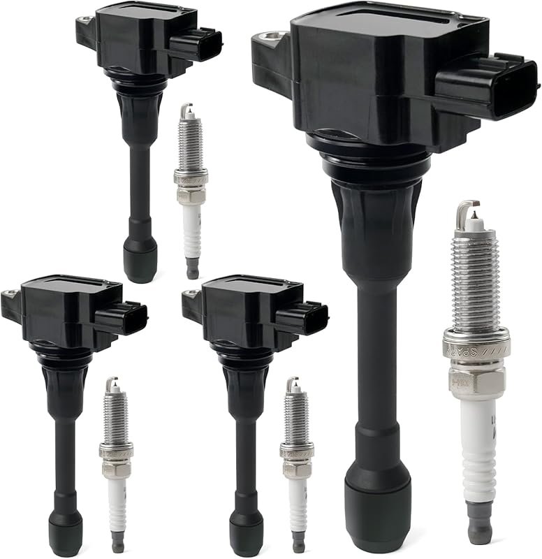 Ignition Coil Pack & Iridium Spark Plugs for Nissan Altima Rogue Sentr