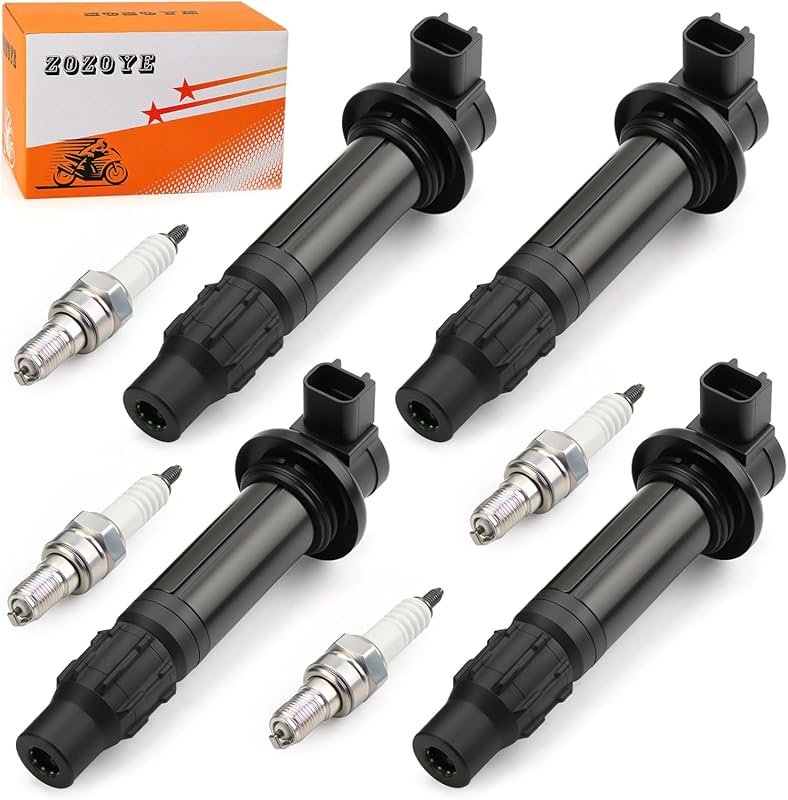 Complete 4-Piece Ignition Coil and Spark Plug Kit for Yamaha YZF-R1 20