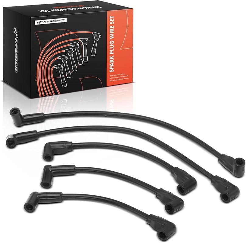A-Premium 5PCS Spark Plug Wires Compatible with MerCruiser 3.0L/3.0LX 