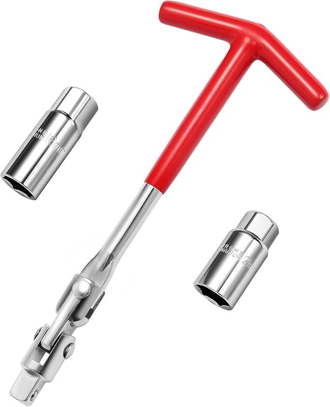 Universal 3-Pc T-Handle Spark Plug Socket Wrench Set 5/8