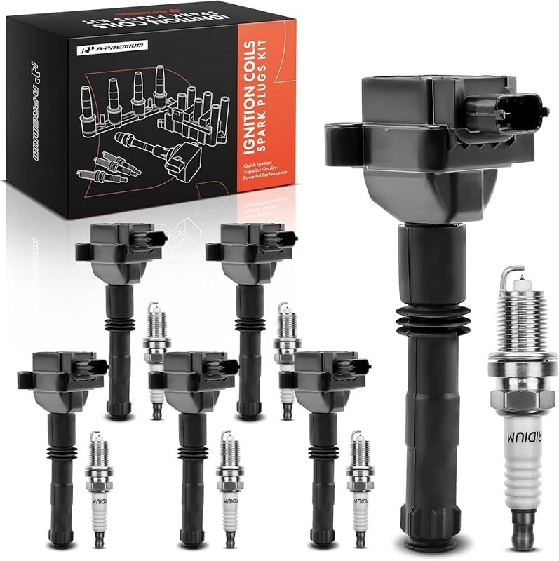A-Premium Ignition Coils & Spark Plugs Kit for Porsche 911, Boxster Se