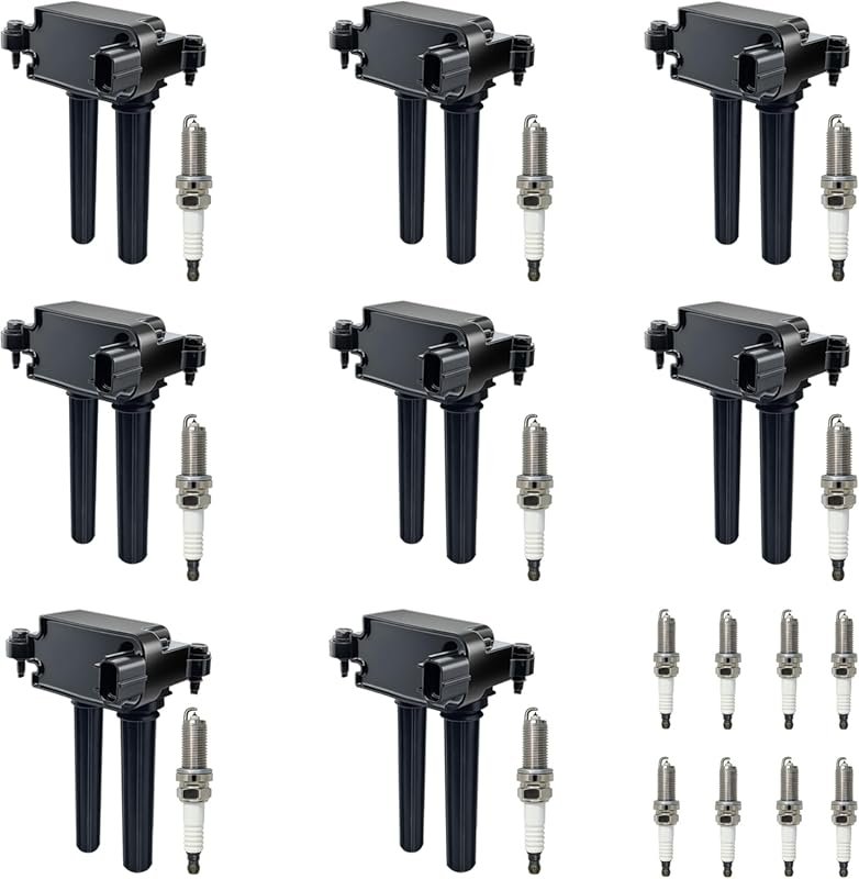 UF504 Coil Packs and Spark Plugs Set of 8 for 5.7 V8 HEMI Dodge Ram 20