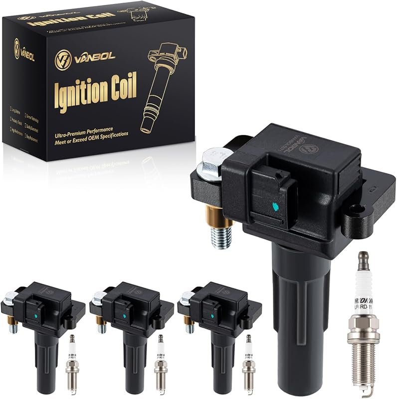 UF665 Ignition Coil Pack & 93893 Iridium Spark Plugs for Subaru WRX ST