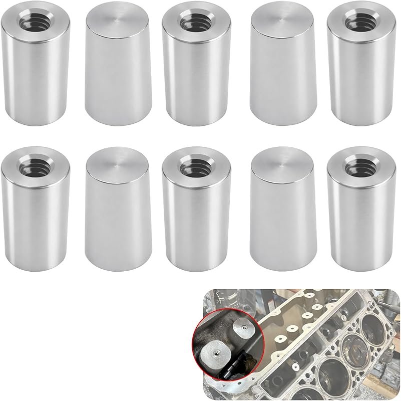 10 Pcs Oil Valley Block Off Plugs for GM LS/LT Series Engines (4.8L-6.