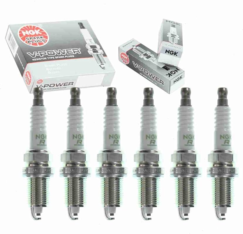 NGK V-Power Spark Plugs 6-Piece Replacement Set for Jeep Liberty 3.7L 