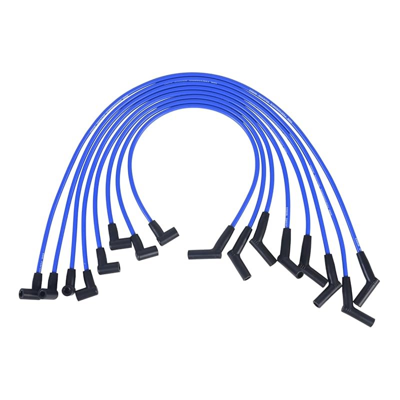 RLP 8.0mm Silicone Spark Plug Wire Set for Ford Small Block V8 HEI Dis