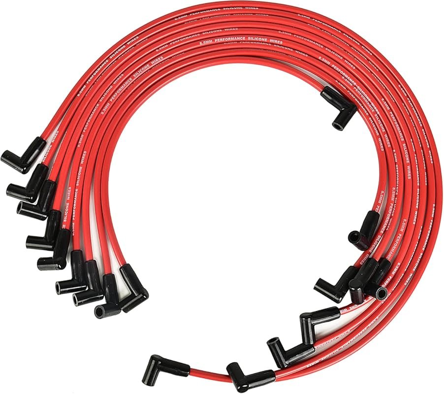 8.5mm Red High Performance Universal Spark Plug Wire Set for Chevy GM