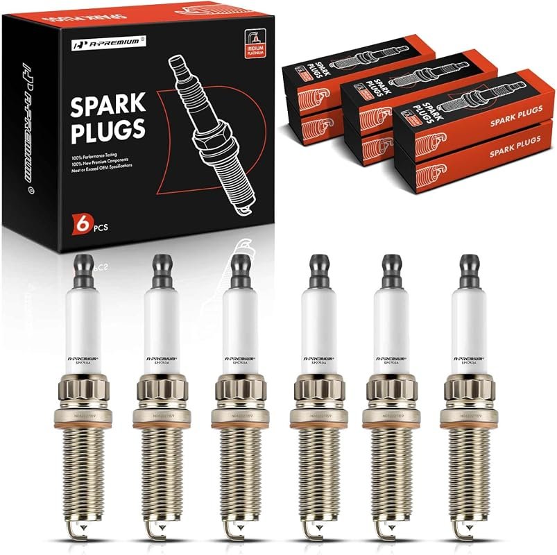 A-Premium Iridium Platinum Spark Plugs High-Performance Set for BMW 335i 535i X5 X3 X6 Series