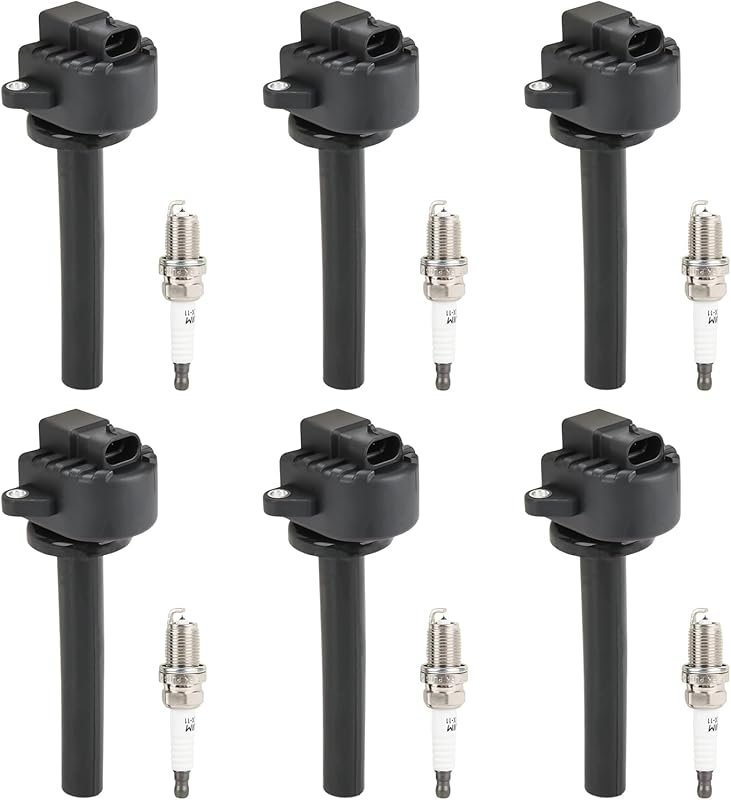 JDMON Ignition Coil and Spark Plug Set