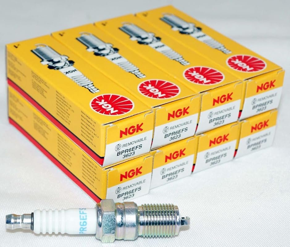 NGK BPR6EFS 3623 Spark Plug Pack of 8, Premium Performance Replacement