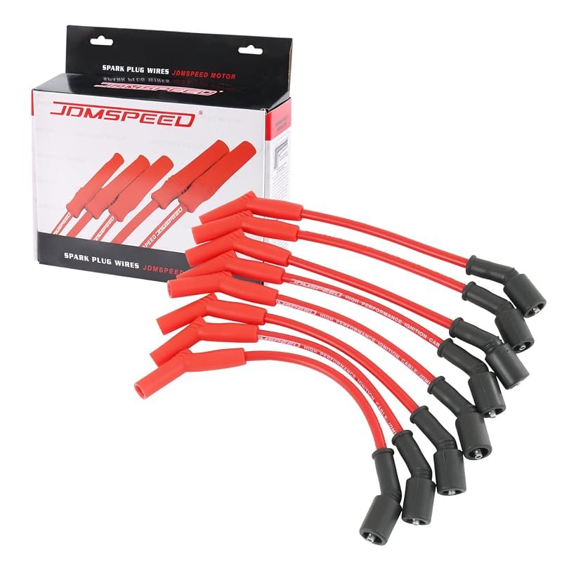 JDMSPEED Performance 8-Piece Spark Plug Wire Set Replacement for 2001-
