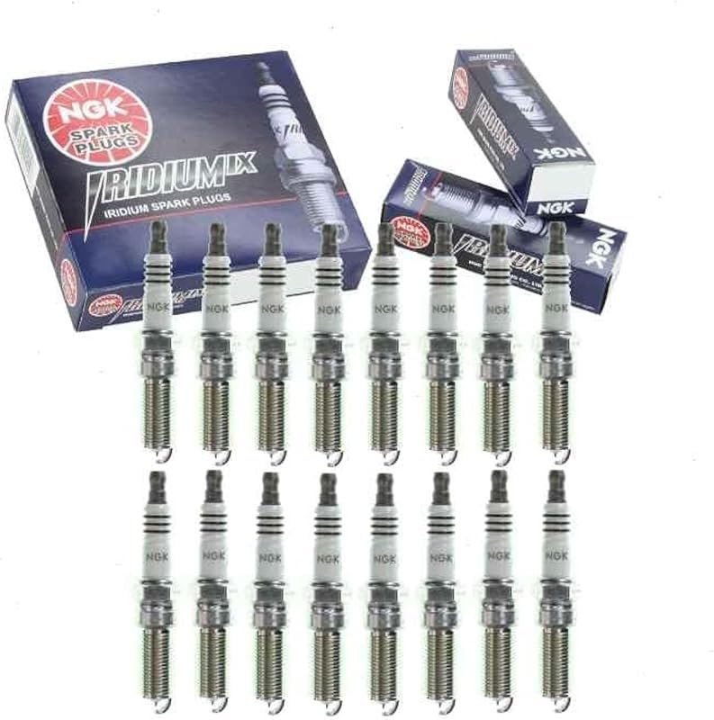 16 Piece NGK Iridium IX Spark Plug Set Compatible with Ford F-250 Supe