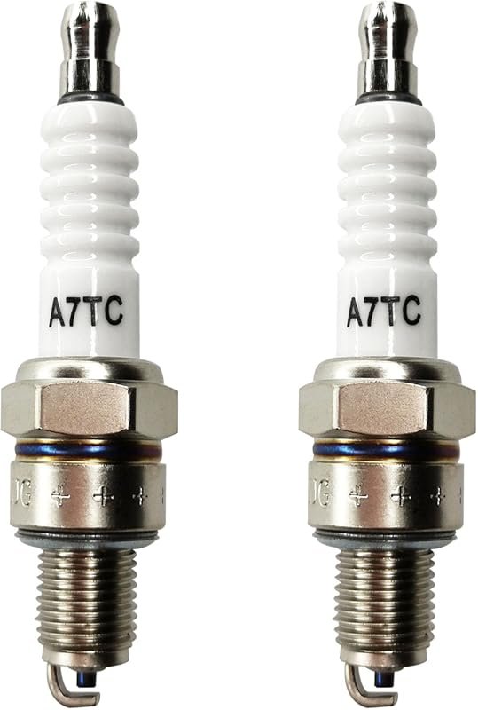 High Performance A7TC Spark Plug 2-Pack Upgrade for GY6 50cc-150cc Scooters, ATVs, and Go Karts