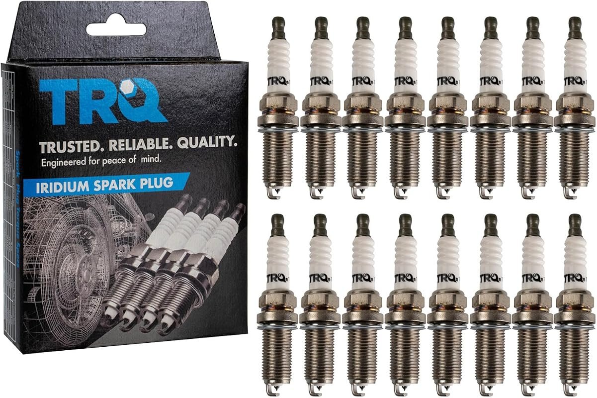 TRQ 16-Piece Iridium Spark Plug Set Compatible with Chrysler Dodge Jee