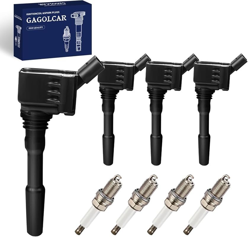 OEM Ignition Coil Pack and Spark Plugs Set for Volkswagen and Audi 1.8
