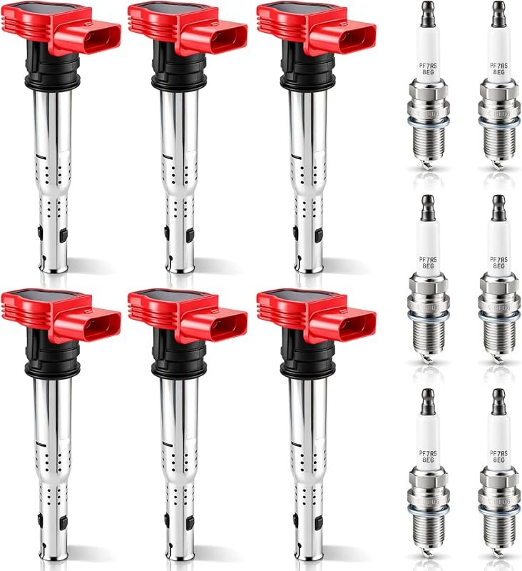 AUTOKAY Ignition Coil and Spark Plug Set