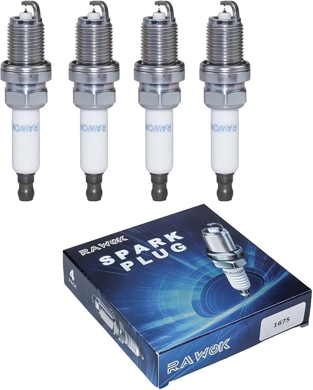 Double Iridium Spark Plugs Set 1675 PFR7S8EG for Chevy 1.4L and VW Aud